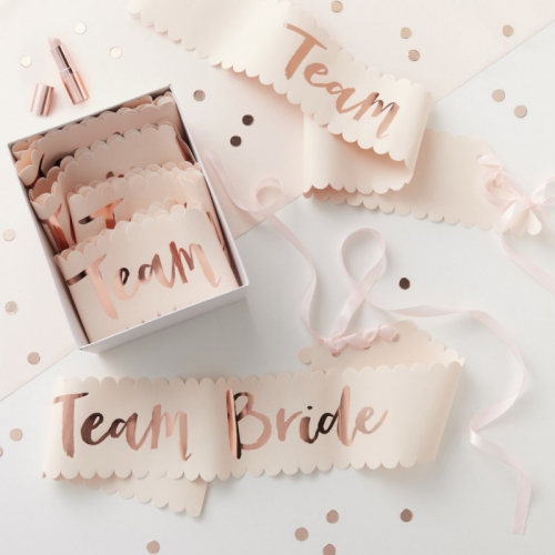 Ordensband Team Bride 6-pack i gruppen Hgtider / Mhippa / Mhippa Teman / Team Bride hos PARTAJSHOP AB (TB-613)