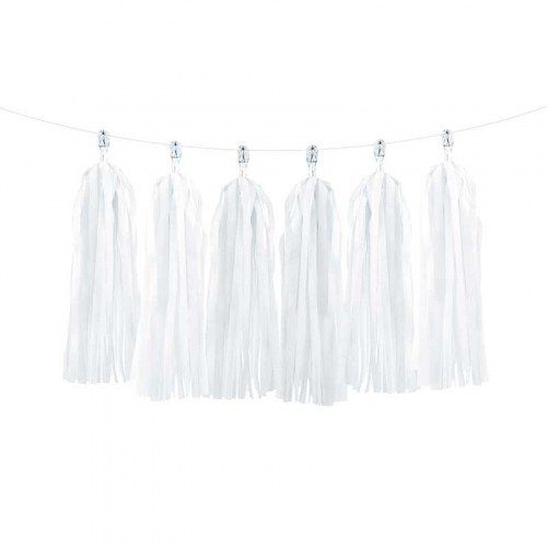 Tassels Vit i gruppen Festartiklar / Festteman / Fdelsedagsfest / Silver hos PARTAJSHOP AB (TG1-008)