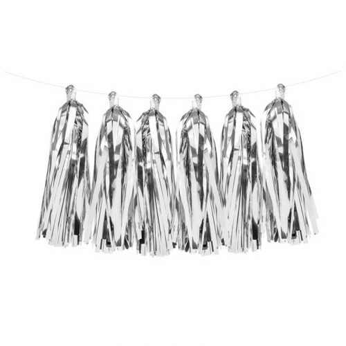 Girlang Tassels Silver i gruppen Hgtider / Brllop / Brllopsteman / Silver & White hos PARTAJSHOP AB (TG1-018M)