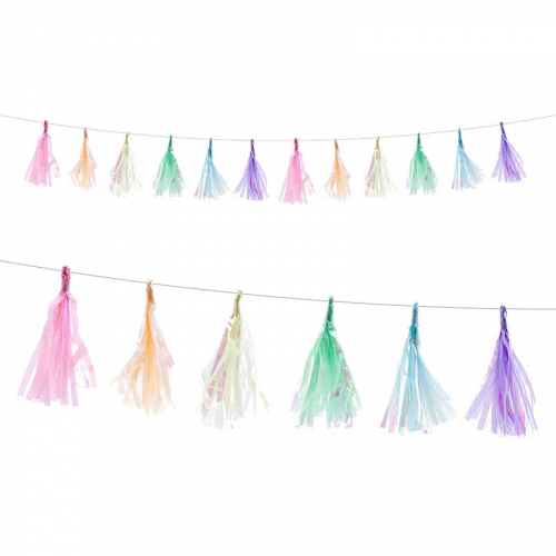 Girlang Tassel Pastell Mini i gruppen Hgtider / Baby shower / Babyshower Dekorationer hos PARTAJSHOP AB (TGA1-000)