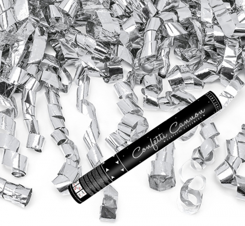 Konfettibomb Streamers Silver 40cm i gruppen Hgtider / Nyrsafton / Nyrsdekoration hos PARTAJSHOP AB (TUKSE40-018M)