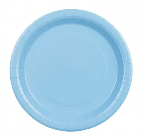 Assiett 18 cm ljusblå 6-pack i gruppen Festartiklar / Dukning / Engångsartiklar hos PARTAJSHOP AB (Tpp90-001j)