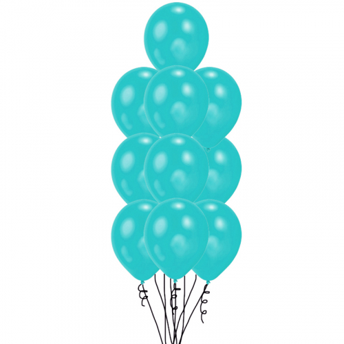 Ballongbukett helium 10 ballonger i gruppen Festartiklar / Ballonger / Uppblsta Heliumballonger  hos PARTAJSHOP AB (ballongbukett_10_latex)