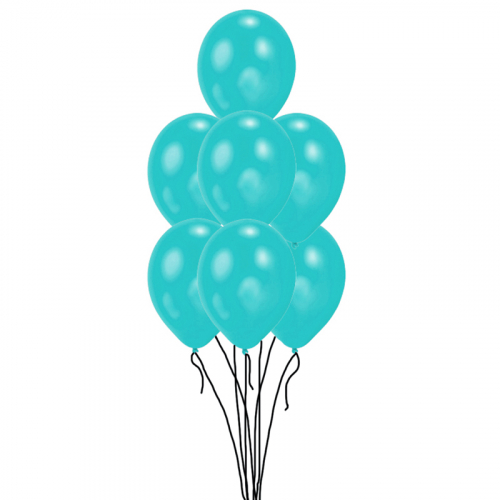 Ballongbukett helium 7 ballonger i gruppen Festartiklar / Ballonger / Uppblsta Heliumballonger  hos PARTAJSHOP AB (ballongbukett_latex_7)