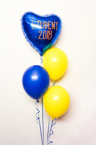 Ballongbukett nr.10 i gruppen Festartiklar / Ballonger / Uppblsta Heliumballonger  hos PARTAJSHOP AB (ballongbukett_student_10)