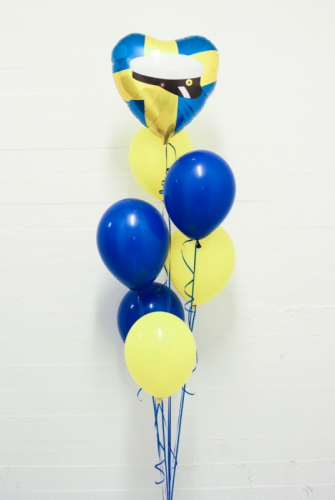 Ballongbukett nr.5 i gruppen Festartiklar / Ballonger / Uppblsta Heliumballonger  hos PARTAJSHOP AB (ballongbukett_student_5)