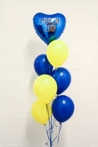 Ballongbukett nr. 8 i gruppen Festartiklar / Ballonger / Uppblsta Heliumballonger  hos PARTAJSHOP AB (ballongbukett_student_8)