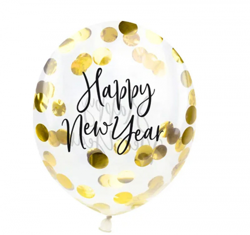 Happy New Year Latexballong i gruppen Hgtider / Nyrsafton / Nyrsballonger hos PARTAJSHOP AB (bk12-2-019)