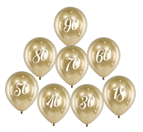 Ballonger rtal Guld 6-pack i gruppen Festartiklar / Festteman / Fdelsedagsfest / Guld hos PARTAJSHOP AB (chb14-1-)