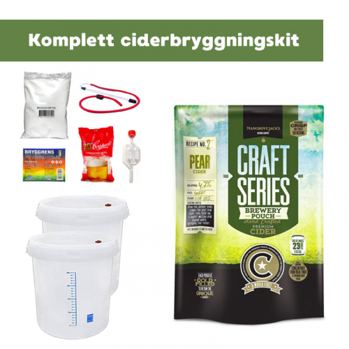 Komplett Ciderbryggningskit Pron i gruppen Snus & Hembryggning  / Upptappning hos PARTAJSHOP AB (ciderbryggningskit_1)