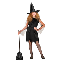 Hxklnning Svart Barndrkt  i gruppen Hgtider / Halloween / Halloweendrkter / Barndrkter hos PARTAJSHOP AB (00246-r)