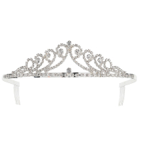 Tiara i metall Silver