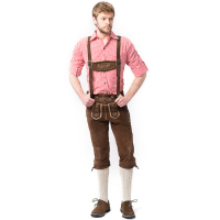 Lederhosen kta lder Mrkbrun  i gruppen Hgtider / Oktoberfest / Oktoberfest klder / Lederhosen hos PARTAJSHOP AB (0108-04-46-r)