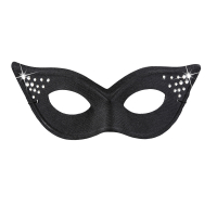 gonmask Svart med Strass