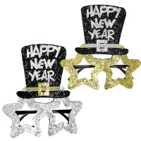 Glasgon Happy New Year i gruppen Hgtider / Nyrsafton / Nyrsaccessoarer hos PARTAJSHOP AB (07053-r)