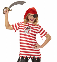 Piratkit med t-shirt i gruppen Hgtider / Halloween / Halloweendrkter / Damdrkter hos PARTAJSHOP AB (07416-r)