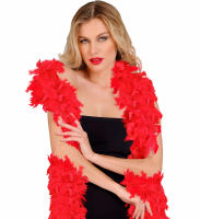 Fjäderboa Delux Röd 