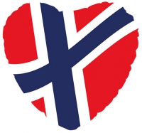 Folieballong Norge Flaggan