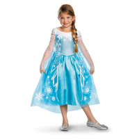 Elsa dress de lux i gruppen Festartiklar / Barnkalas / Film & sagofigurer hos PARTAJSHOP AB (129889-r)