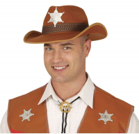Cowboyhatt Brun