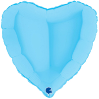Folieballong Hjärta Ljusblå i gruppen Festartiklar / Ballonger / Enfärgade ballonger hos PARTAJSHOP AB (180M00B-r)