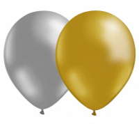 Ballonger Guld/Silver metallic