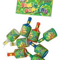 Party Poppers 8-pack