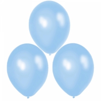 Ballonger satin blå 10-pack