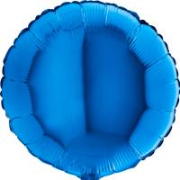 Folieballong Rund Blå