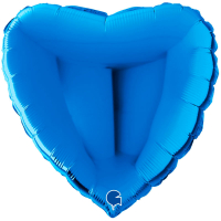 Folieballong Hjärta Blå i gruppen Högtider / Studenten / Studentballonger hos PARTAJSHOP AB (22000B-r)