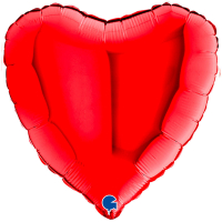 Folieballong Hjärta Röd i gruppen Festartiklar / Ballonger / Enfärgade ballonger hos PARTAJSHOP AB (22008R-r)