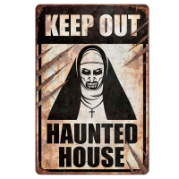 Skylt Haunted House