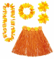 Hawaii kjol krans orange
