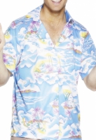 Hawaii skjorta, Blå
