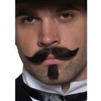 Gambler mustasch brun