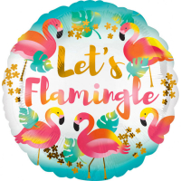 Folieballong Let's Flamingle