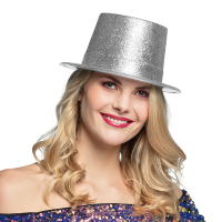 Glitterhatt, silver 