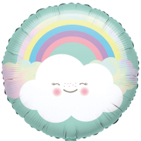 Folieballong Rainbow Pastell 