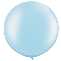 Jätteballong Pastellblå Pärlemor