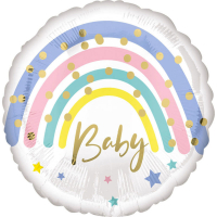 Folieballong Baby Rainbow