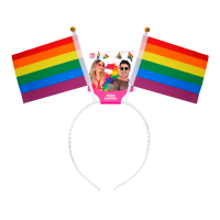 Pride diadem med flaggor