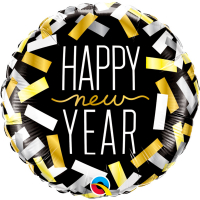 Folieballong New Year Contetti
