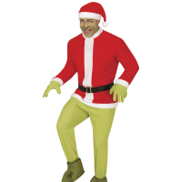 Julfigur Green Maskeraddräkt  i gruppen Högtider / Jul / Jultillbehör hos PARTAJSHOP AB (44247-r)