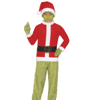 Julfigur Green Barndräkt i gruppen Högtider / Jul / Jultillbehör hos PARTAJSHOP AB (44277-r)