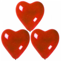 Ballonger Hjärta Röd