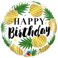 Folieballong Ananas Happy Birthday