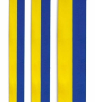 Blå-gult tygband