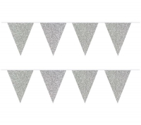 Flaggirlang SilverGlitter