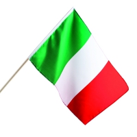 Italien flagga på pinne