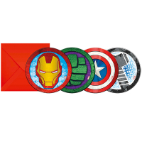 Inbjudningskort Avengers 